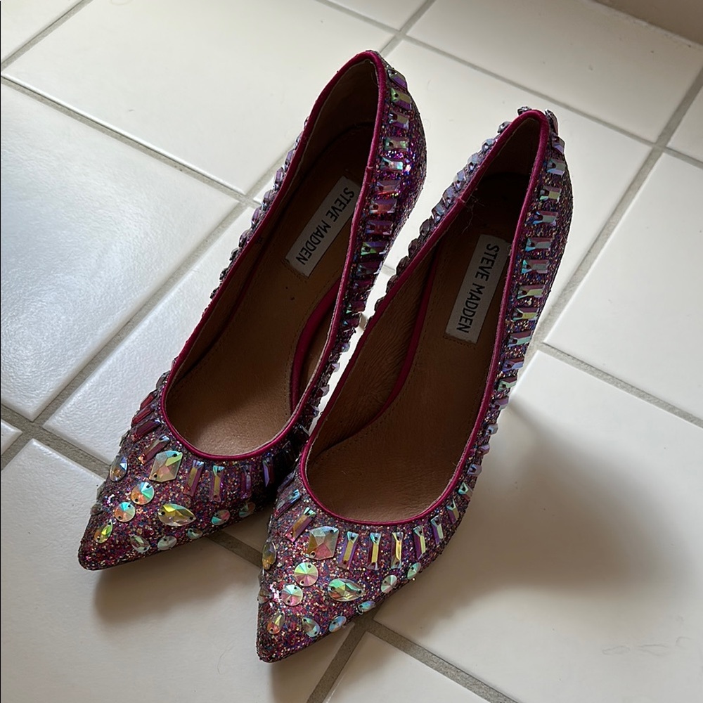 Steve Madden Purple Pointed-Toe Heels